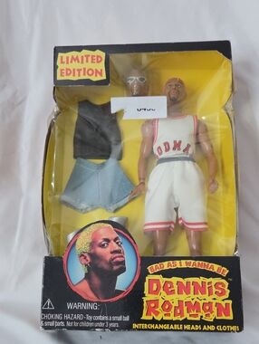 White & Red Basketball Action Figure with Interchangeable Outfit